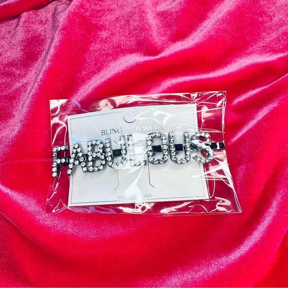 “FABULOUS” rhinestone hair pin from my clothing brand TIGRIS NEW YORK.